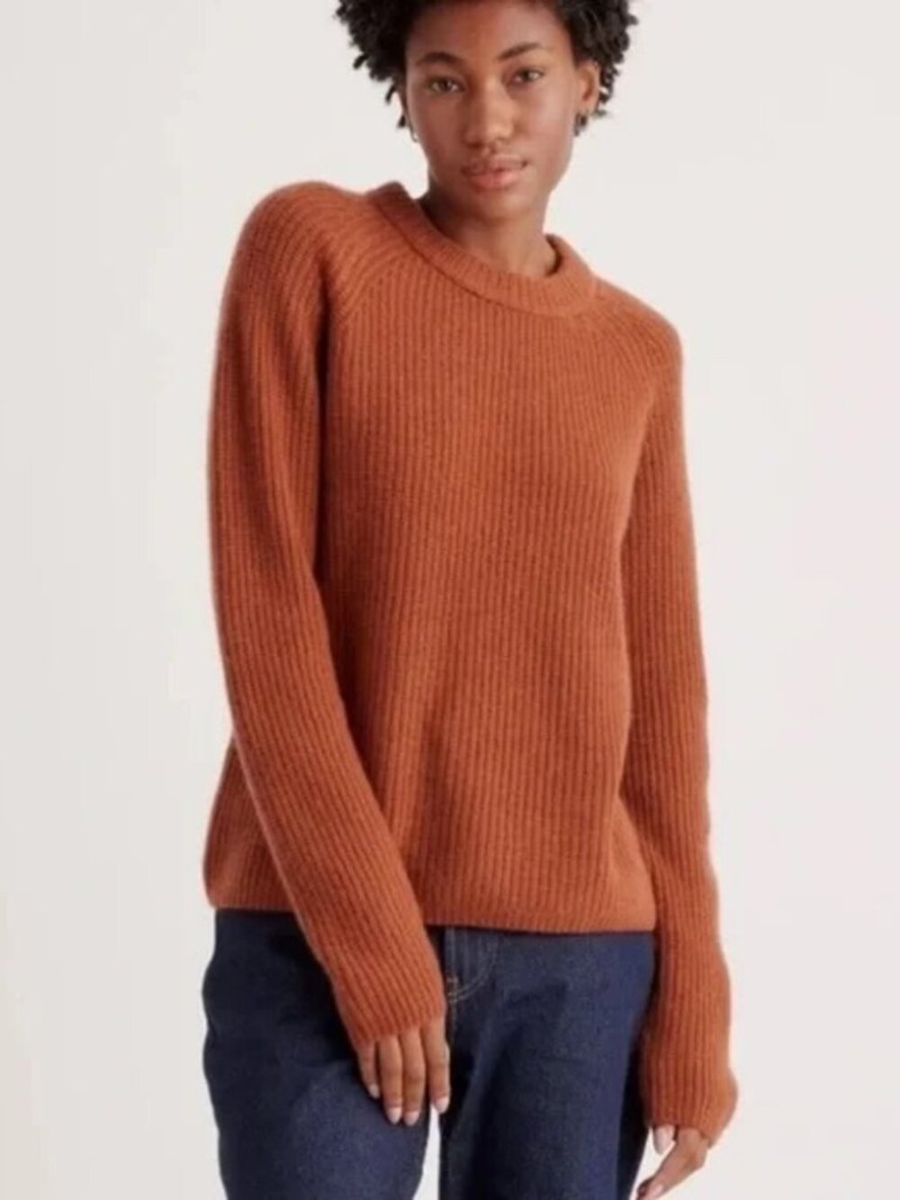 Quince 100% Organic Cotton Fisherman Crew Sweater